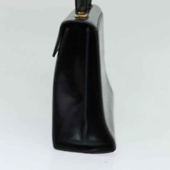 Salvatore Ferragamo Gancini Hand Bag Leather 2way Black Gold - Picture 4 of 16